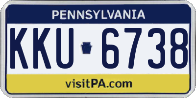 PA license plate KKU6738