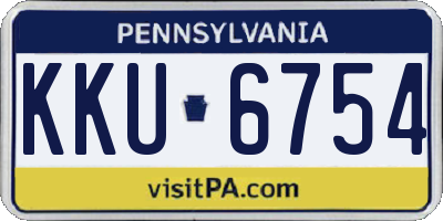 PA license plate KKU6754