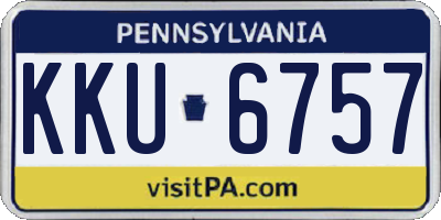 PA license plate KKU6757