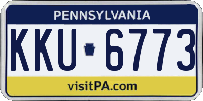 PA license plate KKU6773