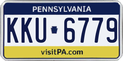 PA license plate KKU6779