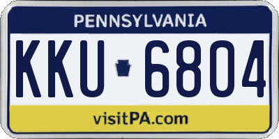 PA license plate KKU6804