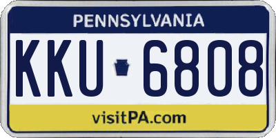 PA license plate KKU6808