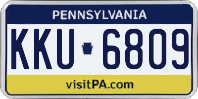 PA license plate KKU6809