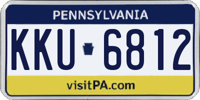 PA license plate KKU6812