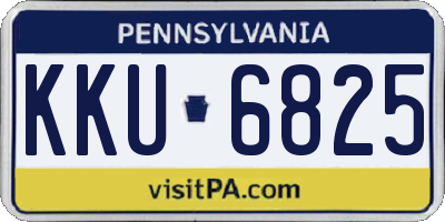 PA license plate KKU6825