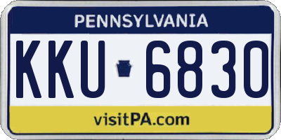 PA license plate KKU6830