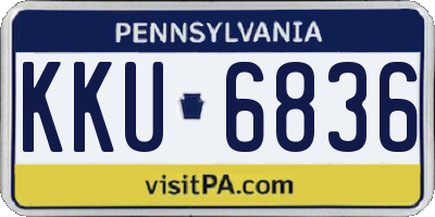 PA license plate KKU6836