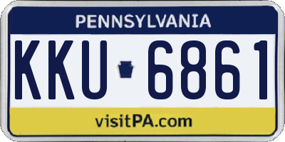 PA license plate KKU6861