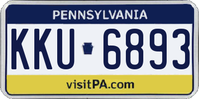 PA license plate KKU6893