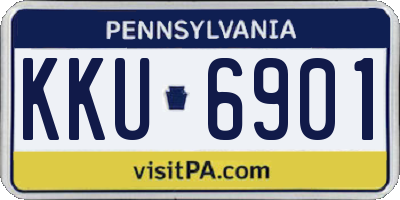 PA license plate KKU6901