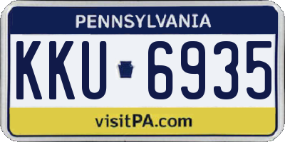 PA license plate KKU6935