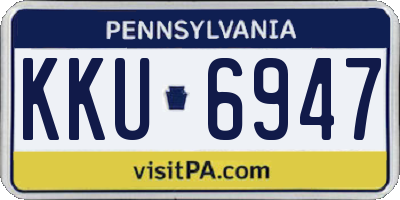 PA license plate KKU6947