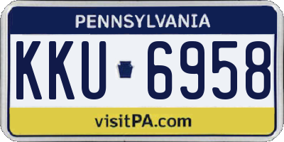 PA license plate KKU6958