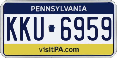 PA license plate KKU6959
