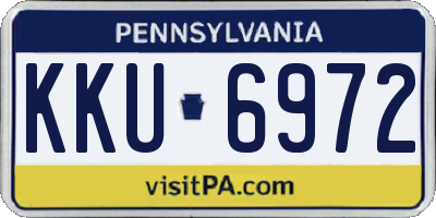 PA license plate KKU6972