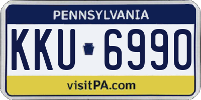 PA license plate KKU6990