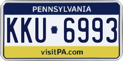 PA license plate KKU6993