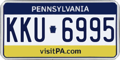 PA license plate KKU6995