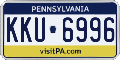 PA license plate KKU6996