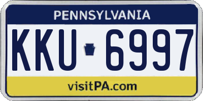 PA license plate KKU6997