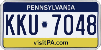PA license plate KKU7048