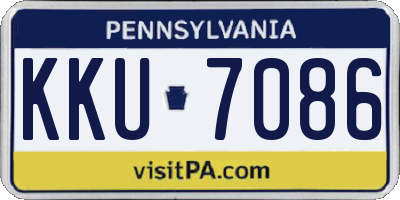 PA license plate KKU7086