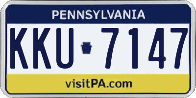 PA license plate KKU7147