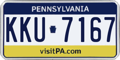 PA license plate KKU7167