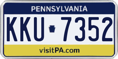PA license plate KKU7352