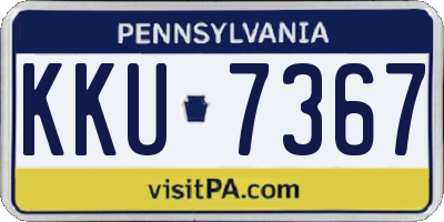 PA license plate KKU7367