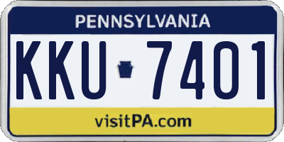 PA license plate KKU7401