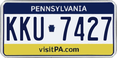 PA license plate KKU7427