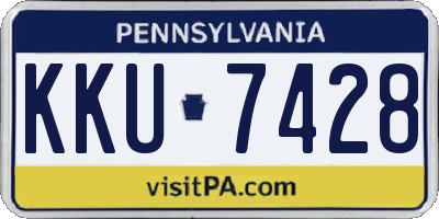 PA license plate KKU7428