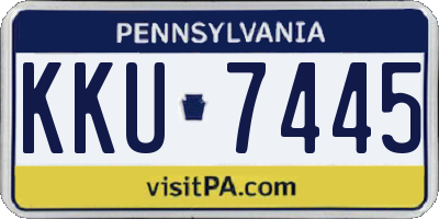 PA license plate KKU7445