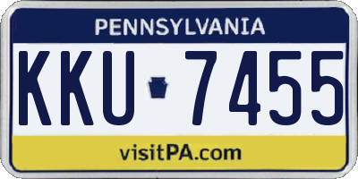 PA license plate KKU7455