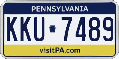 PA license plate KKU7489