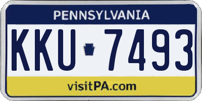 PA license plate KKU7493