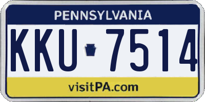 PA license plate KKU7514