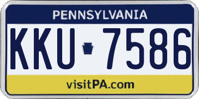 PA license plate KKU7586