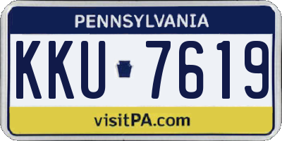 PA license plate KKU7619