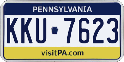 PA license plate KKU7623