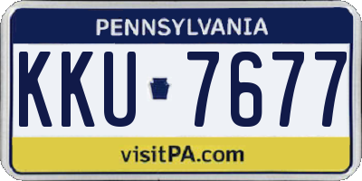 PA license plate KKU7677