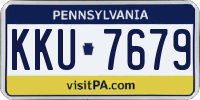 PA license plate KKU7679