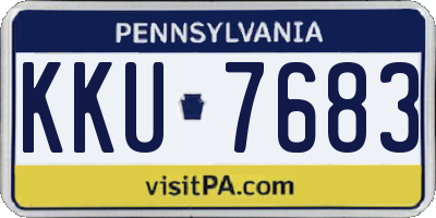 PA license plate KKU7683