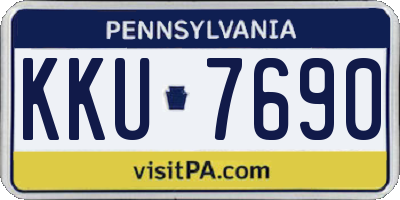 PA license plate KKU7690