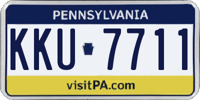 PA license plate KKU7711