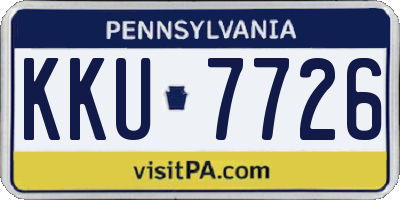 PA license plate KKU7726