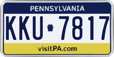 PA license plate KKU7817
