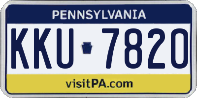 PA license plate KKU7820